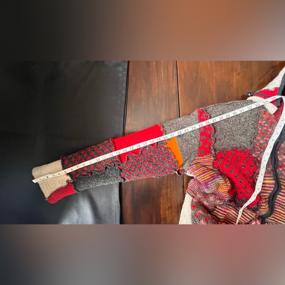 Wool Patchwork Multicolor Sweater - Picture 12 of 12